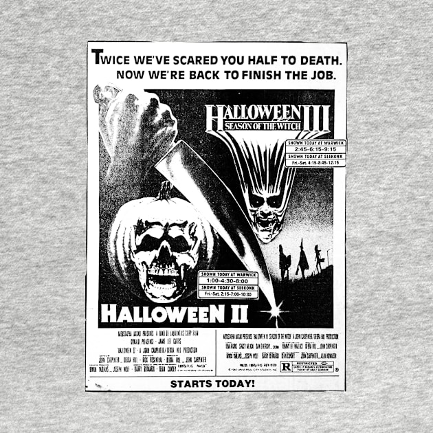 Halloween II & III by driveintshirts